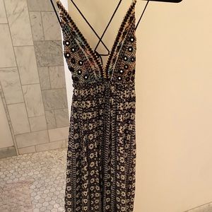 Free People bohemian maxi dress. Size small.
